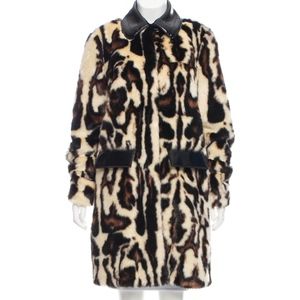 Carven Patterned Faux Coat